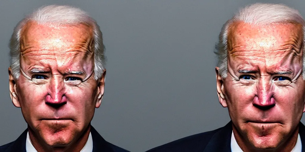 Prompt: a creepy mugshot of Joe biden on meth and weed high quality 8k Resolution