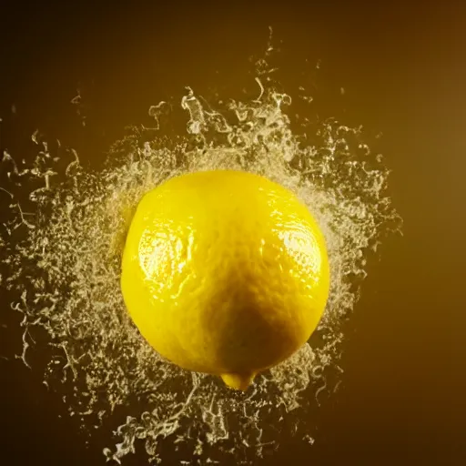 Image similar to lemon exploding