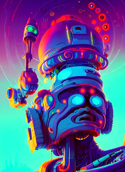 Image similar to naturepunk deity of retrofuture dream logic creativity, beautiful detailed realistic cinematic robot character concept fashion portrait, hi - fructose art magazine, by anton fadeev and paul lehr and david heskin and josan gonzalez, 8 k