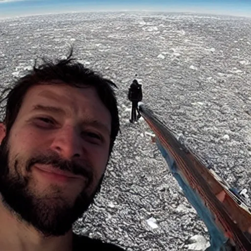 Image similar to end of the world selfie