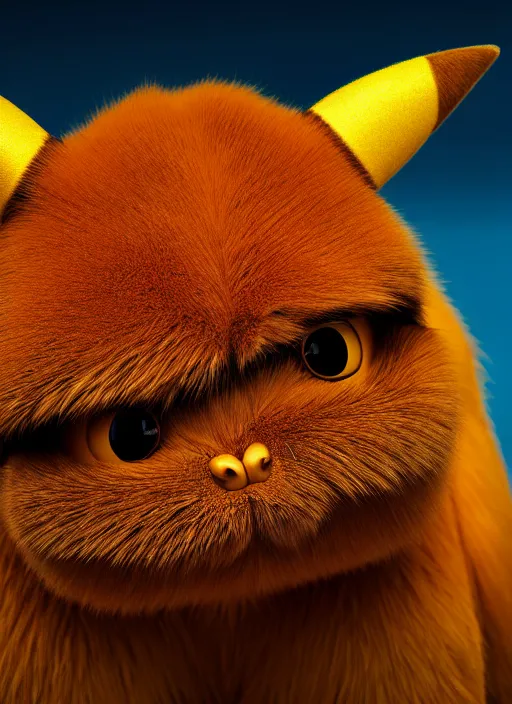 Prompt: closeup portrait of pickachu, depth of field, zeiss lens, detailed, symmetrical, centered, fashion photoshoot, by Annie Leibovitz and Steve McCurry, Breathtaking, 8k resolution, extremely detailed, beautiful, establishing shot, artistic, hyperrealistic fur, octane render