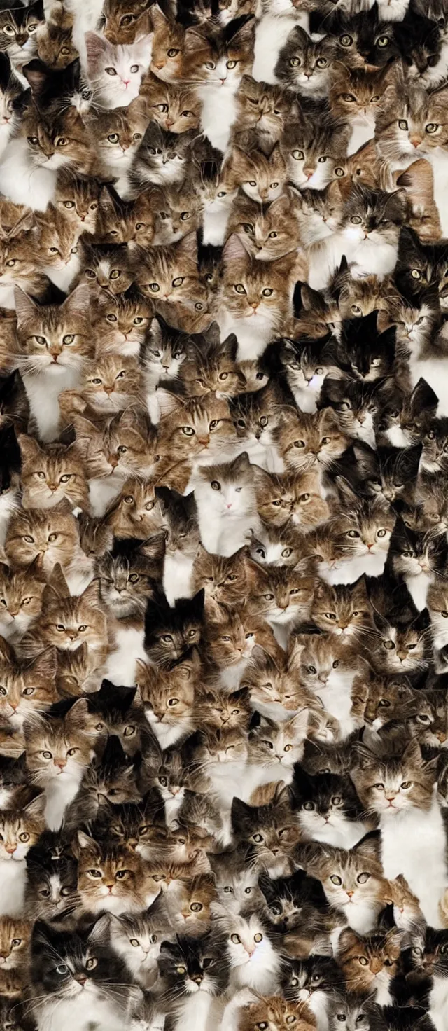 Image similar to tornado made of cats