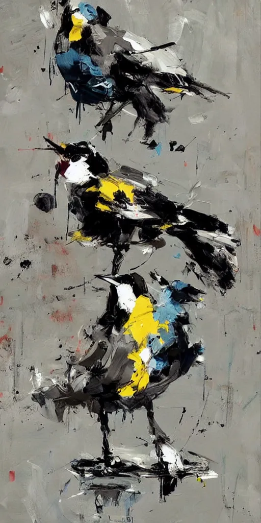 Image similar to painting, ashley wood, birds