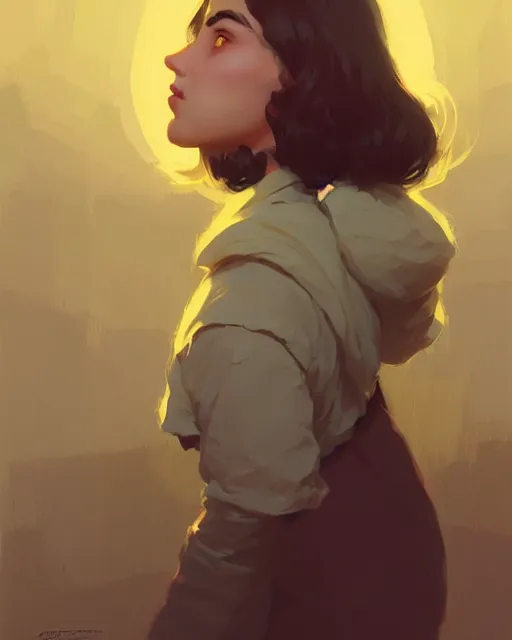 Image similar to cottagecore hyper - realistic portrait of a woman, persian daisy, by atey ghailan, by greg rutkowski, by greg tocchini, by james gilleard, by joe fenton, by kaethe butcher, dynamic lighting, gradient light yellow, brown, blonde cream and white color scheme, grunge aesthetic