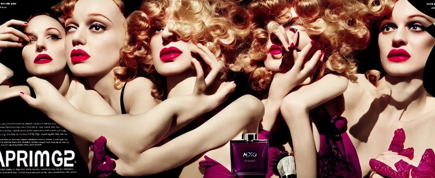 Image similar to fragrance advertising campaign by alex prager detailed, intricate, high contrast