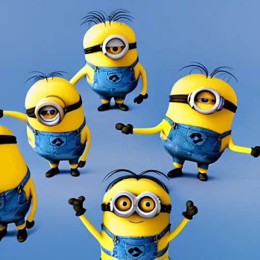 Prompt: the minions doing mitosis, highly detailed, 8k photo
