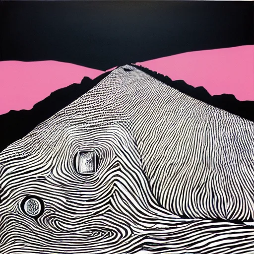 Prompt: searching for another reality by stanley donwood, highly detailed