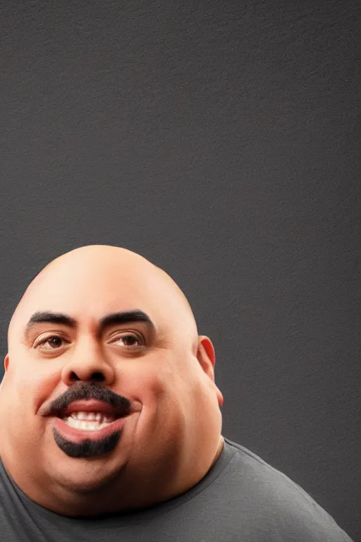 Image similar to 📷 gabriel iglesias the egg 🥚, made of food, head portrait, dynamic lighting, 4 k