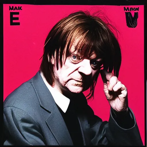 Prompt: mark e smith 9 0 s hip hop album cover