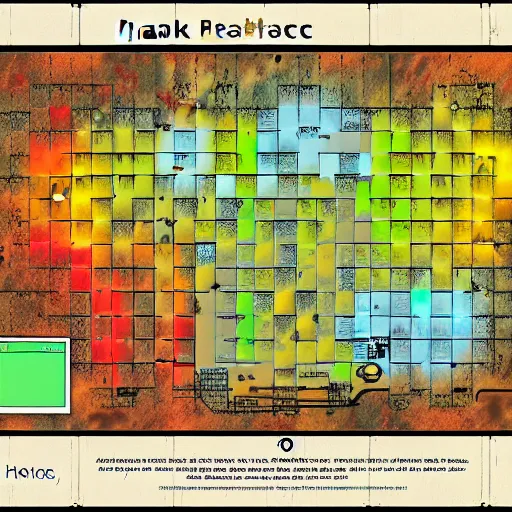 Prompt: halo reach map boardwalk heatmap