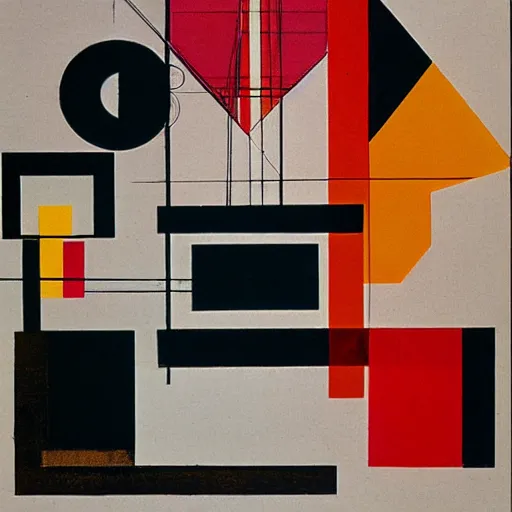 Prompt: Geometrical suprematist art of Margaret Thatcher, by El Lissitzky