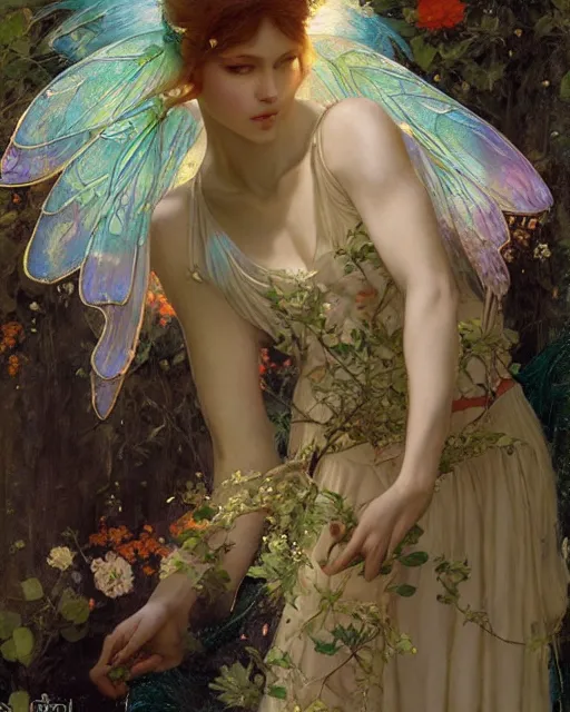 Image similar to a beautiful fairy, by Edgar Maxence and Ross Tran and Michael Whelan and Gustav Boris Valejo