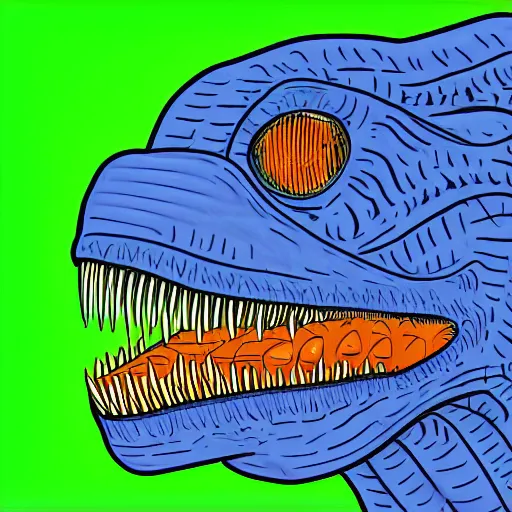 Image similar to a t - rex in a suite, neon, highly detailed, digital art