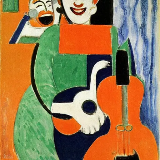 Image similar to the music's laughing, by matisse