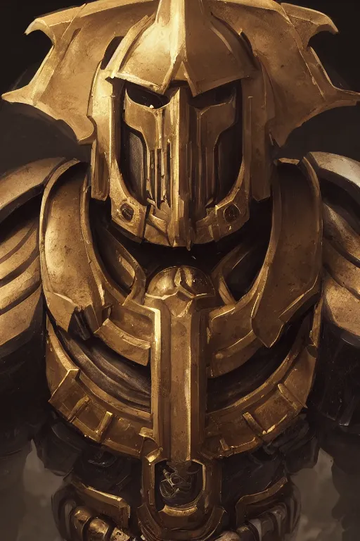 Image similar to armor portrait heros warhammer 4 0 k horus heresy fanart - the primarchs emperor by johannes helgeson animated with vfx concept artist & illustrator global illumination ray tracing hdr fanart arstation zbrush central hardmesh 8 k octane renderer comics stylized