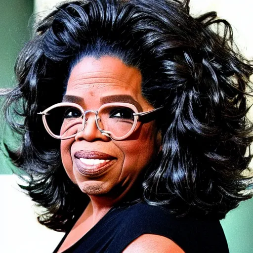 Image similar to transformation of oprah into alien xenomorph, hideous, disturbing, slime