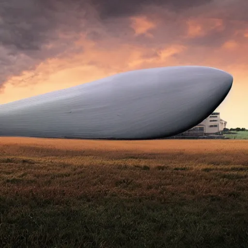 Prompt: Giant Zeppelin, uncrop,