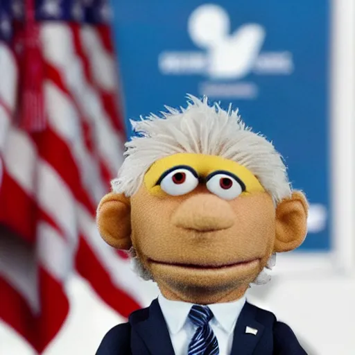 Image similar to joe biden as a muppet