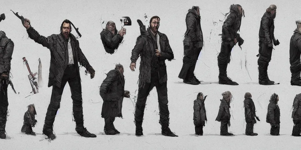 Prompt: nicholas cage, character sheet, concept design, contrast, kim jung gi, greg rutkowski, zabrocki, karlkka, jayison devadas, trending on artstation, 8 k, ultra wide angle, pincushion lens effect