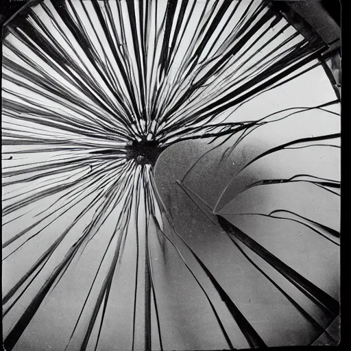 Prompt: a prismatic view of Marcel Duchamp, golden ratio, courtesy of Centre Pompidou, historical archive, studio shoot