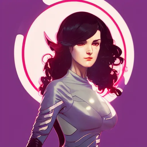 Image similar to a beautiful slim angry superhero winona ryder fighting crime, art by ilya kuvshinov and lois van baarle and alphonse mucha and ross tran and range murata and artgerm, digital art, highly detailed, profile picture, intricate, sharp focus, trending on artstation hq, deviantart, pinterest, unreal engine 5, 4 k uhd image