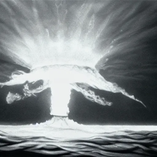 Image similar to underwater nuclear explosion