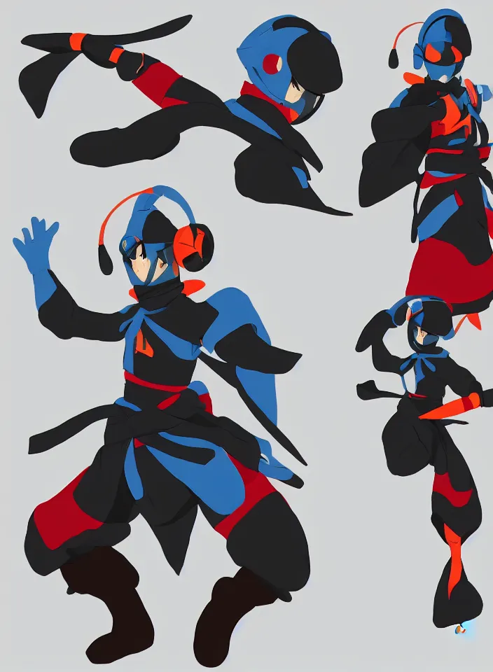 Image similar to digital painting of a ninja shaman, modern minimal outfit, in the style of syd mead, jeremy cowart, concept art in the style of megaman x zero