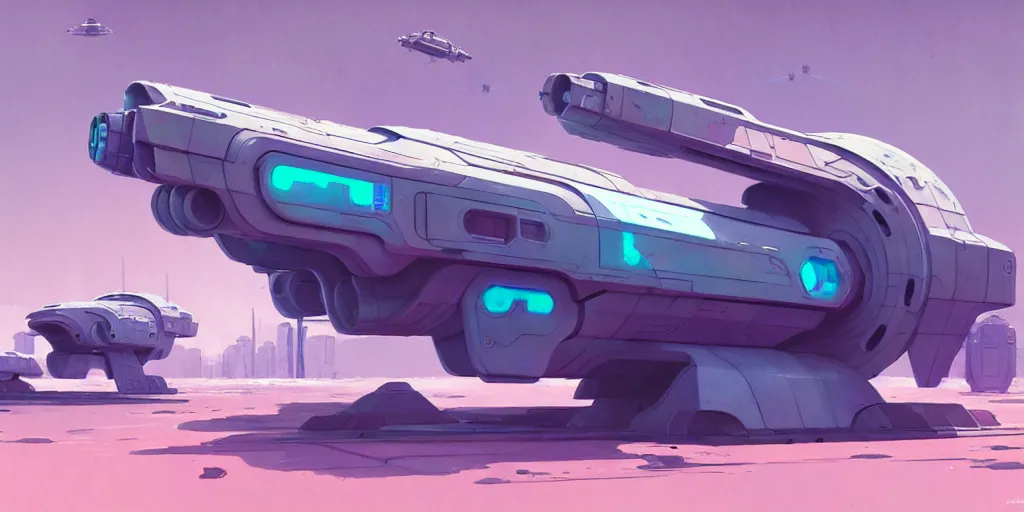 Image similar to hard surface shape form exploration, detailed, artstation, 8 k, sci - fi, pastel colors, props, panel, concept, simon stalenhag, in watercolor gouache detailed paintings, moebius, blueprint, building, modular, speeder, vehicles, pod racer, spaceship