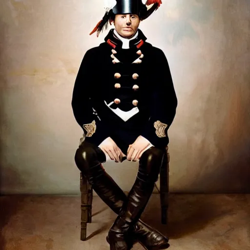 Image similar to napoleon portrait photo by martin schoeller