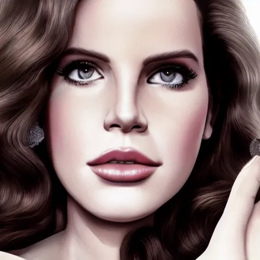 Image similar to Lana del rey in a hand cream commercial, photorealistic, detailed, studio