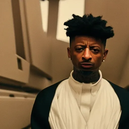 Prompt: 2 1 savage in'star wars ', cinematic scene, cinematic lighting, 1 4 mm