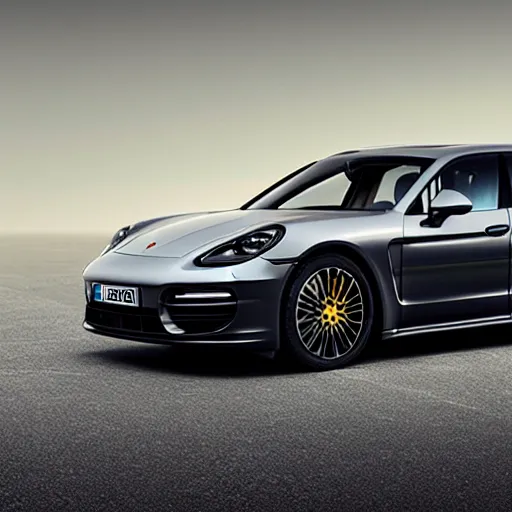 Prompt: Porsche Panamera as an SUV