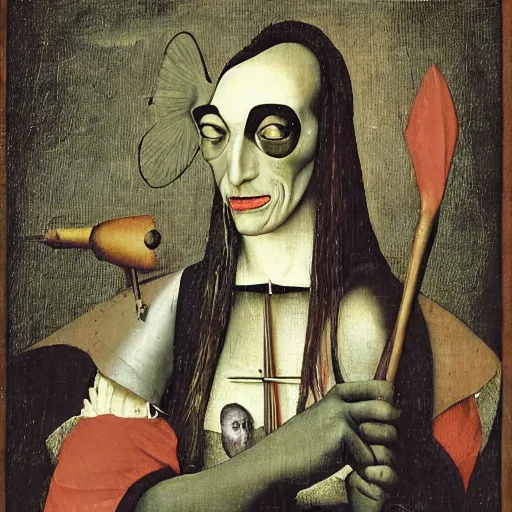 Prompt: diamanda galas by hieronymus bosch