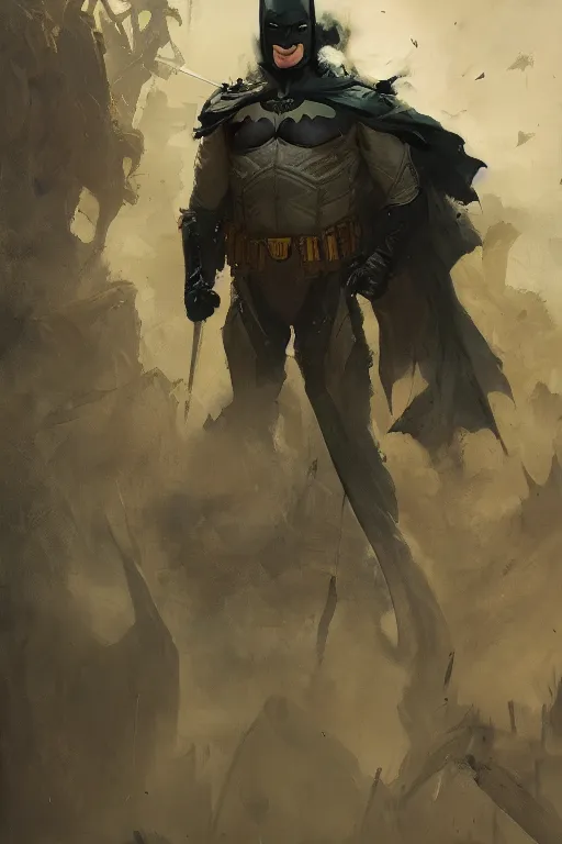 Image similar to batman, legendary warrior, heroic fighter, decorative ornaments, battle armor, by carl spitzweg, ismail inceoglu, vdragan bibin, hans thoma, greg rutkowski, alexandros pyromallis, perfect face, sharply focused, sharply detailed, centered, realistic shading