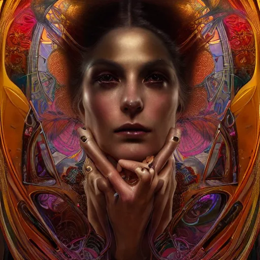 Prompt: extremely psychedelic beautiful cyborg queen of lsd. intricate, elegant, highly detailed, extremely lifelike photorealistic digital painting, artstation. steichen, gaston bussiere, tom bagshaw, cyberpunk alphonse mucha. dark pallet, melancholy. anatomically correct in every way. sultry. sharp focus. soft light.