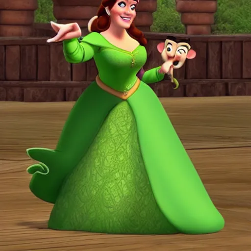 Prompt: Princess Fiona in the style of Disney