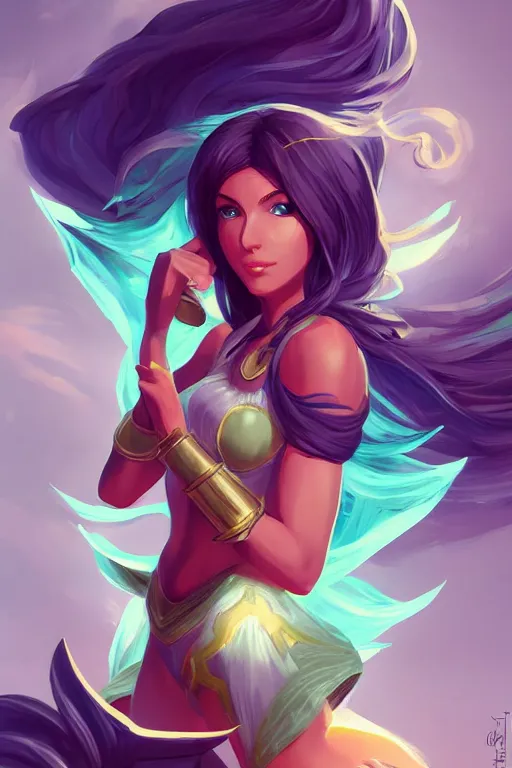 Prompt: portrait, body and torso only, palutena smash, digital painting alena aenami artworks in 4 k design by lois van baarle by sung choi by john kirby artgerm and greg rutkowski and magali villeneuve mage fighter assassin