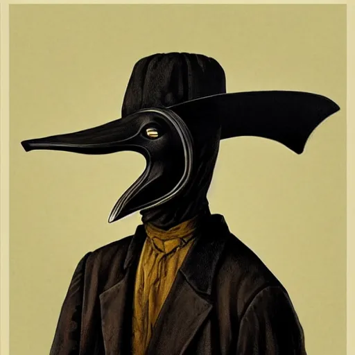 Image similar to A plague doctor portrait by Norman Rockwell masterpiece, octane trending on cgsociety, Extremely detailed