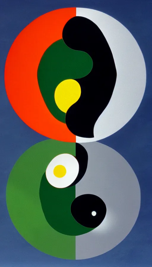 Image similar to Abstract representation of ying Yang concept, from Evangelion