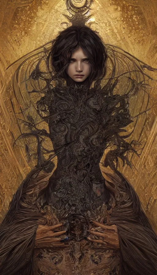 Image similar to death, fame of thrones, lord of daggers, neon, fibonacci, sweat drops, intricate fashion clothing, insane, intricate, highly detailed, surrealistic, digital painting, artstation, concept art, smooth, sharp focus, illustration, Unreal Engine 5, 8K, art by artgerm and greg rutkowski and alphonse mucha