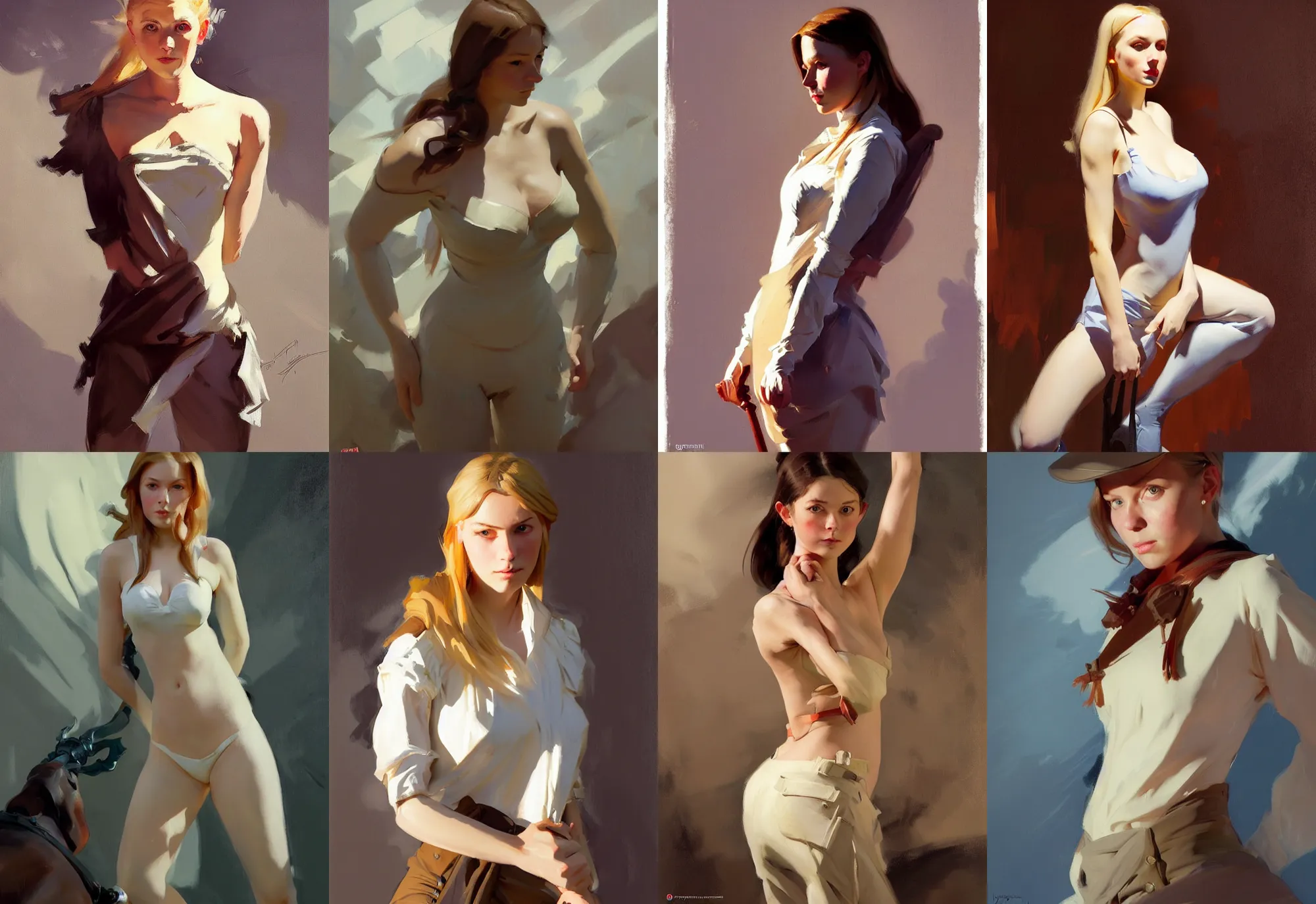 Prompt: portrait of girl scandinavian norway instagram model jodhpurs greg manchess painting by sargent and leyendecker, studio ghibli, fantasy, medium shot, asymmetrical, intricate, elegant, matte painting, illustration, hearthstone, by greg rutkowski, by greg tocchini, by james gilleard, by joe fenton