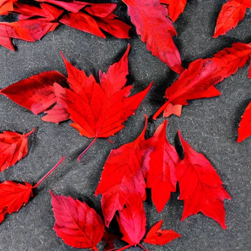 Image similar to grinded red leaves burning