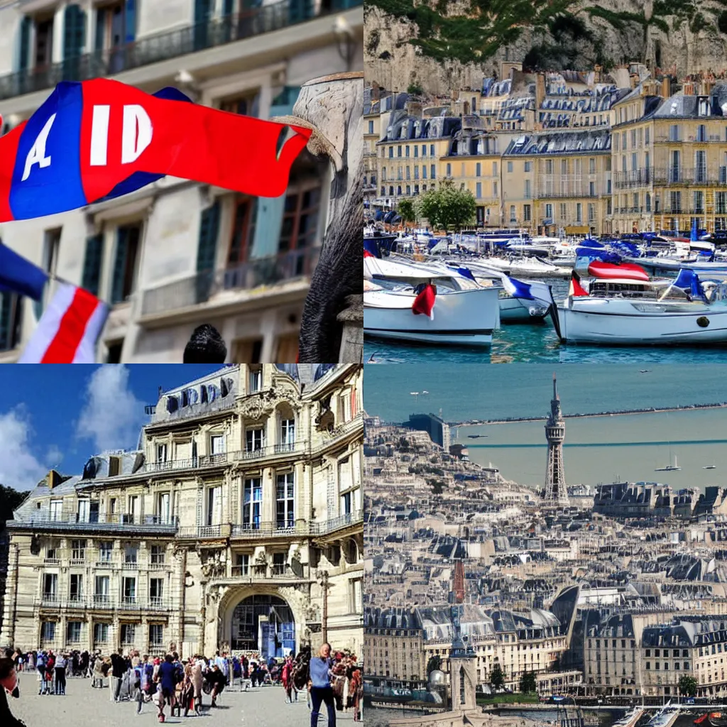 Prompt: la France qui ne part pas en vacances