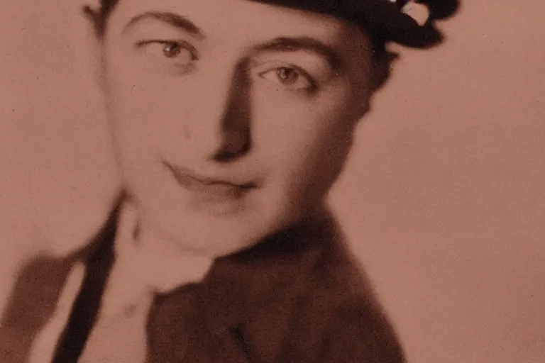 Prompt: close - up 1 9 2 0 s photo of a bright young thing, cecil beaton, shallow depth of field, photorealistic, cinematic lighting, warm colours, dusk