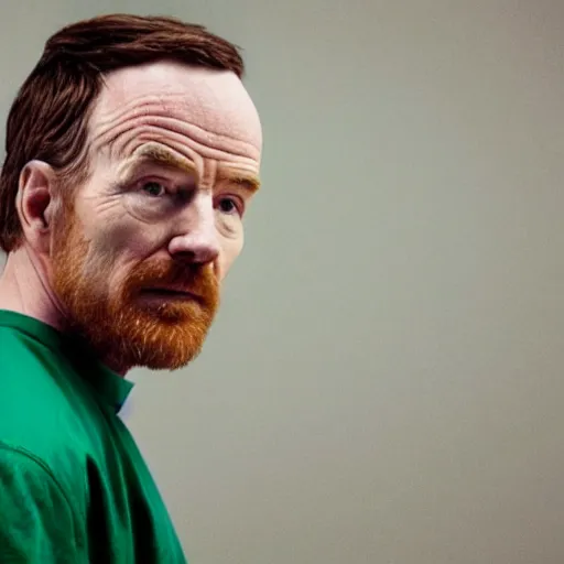 Image similar to Live Action Still of Bryan Cranston dressed as Jesse Pinkman, real life, hyperrealistic, ultra realistic, realistic, highly detailed, epic, HD quality, 8k resolution, body and headshot, film still