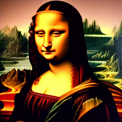 Prompt: Sephiroth as the Mona Lisa. Art by Leonardo da Vinci. Extremely detailed. Award winning. 4K.