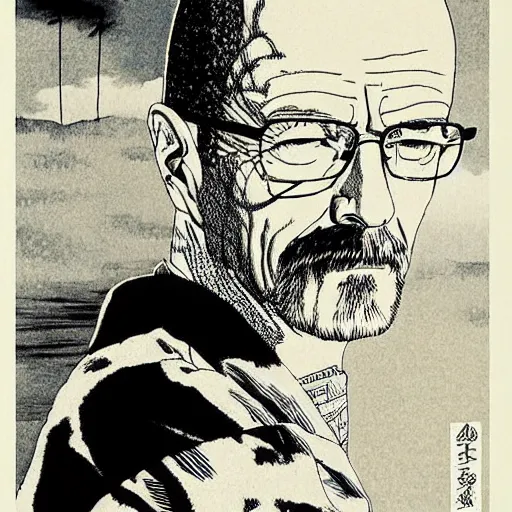 Prompt: walter white by takato yamamoto