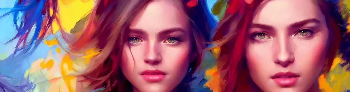 Image similar to wonderful colorful facebook banner. epic cinematic hyperrealism masterpiece. realistic poster with shaded lighting by craig mallismo, artgerm, jeremy lipkin and michael garmash, unreal engine, radiant light, detailed and complex environment, digital art, art station trends, detailed faces, detailed eyes