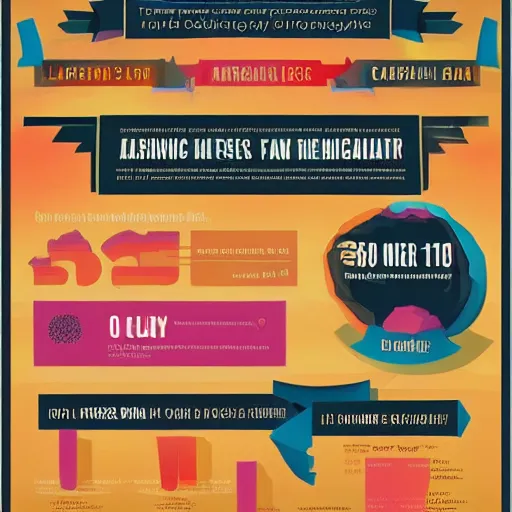 Prompt: large captivating infographic full of color and stunning design