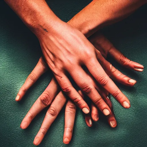 Image similar to hands!!!!!, 4 k photorealism, trending on unsplash, 4 k quality, intricately defined, complexly detailed